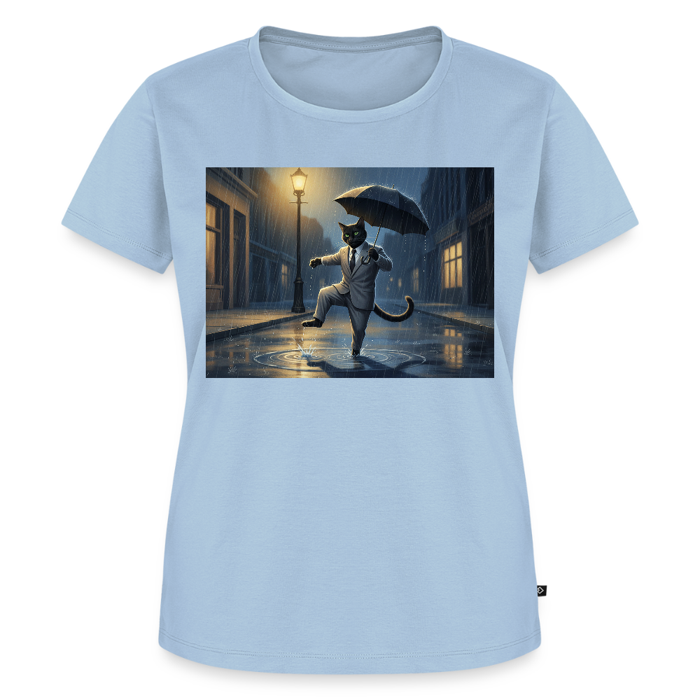 Krümel tanzt im Regen | Frauen Premium T-Shirt - Hellblau