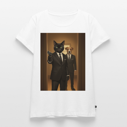 Krümel – Say Meow Again | Frauen Premium T-Shirt - Weiß