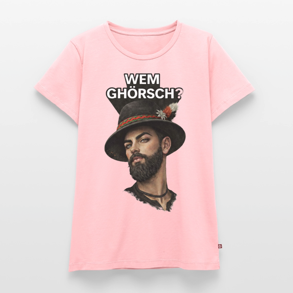 Wem ghörsch? – Alemannische Klärung | Frauen Premium T-Shirt - Rosa