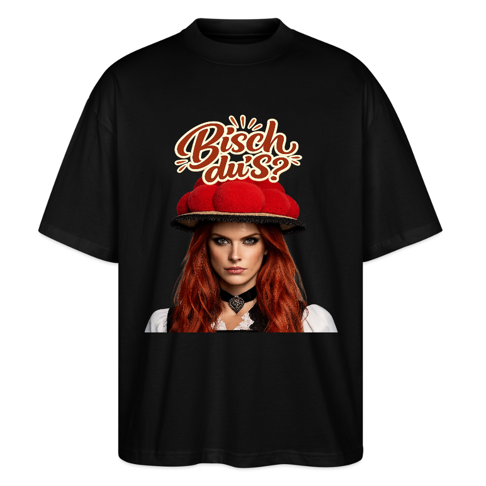 Bisch du’s? – Schwarzwaldmädel  | Stanley/Stella Oversized Unisex Bio T-Shirt Blaster - Schwarz
