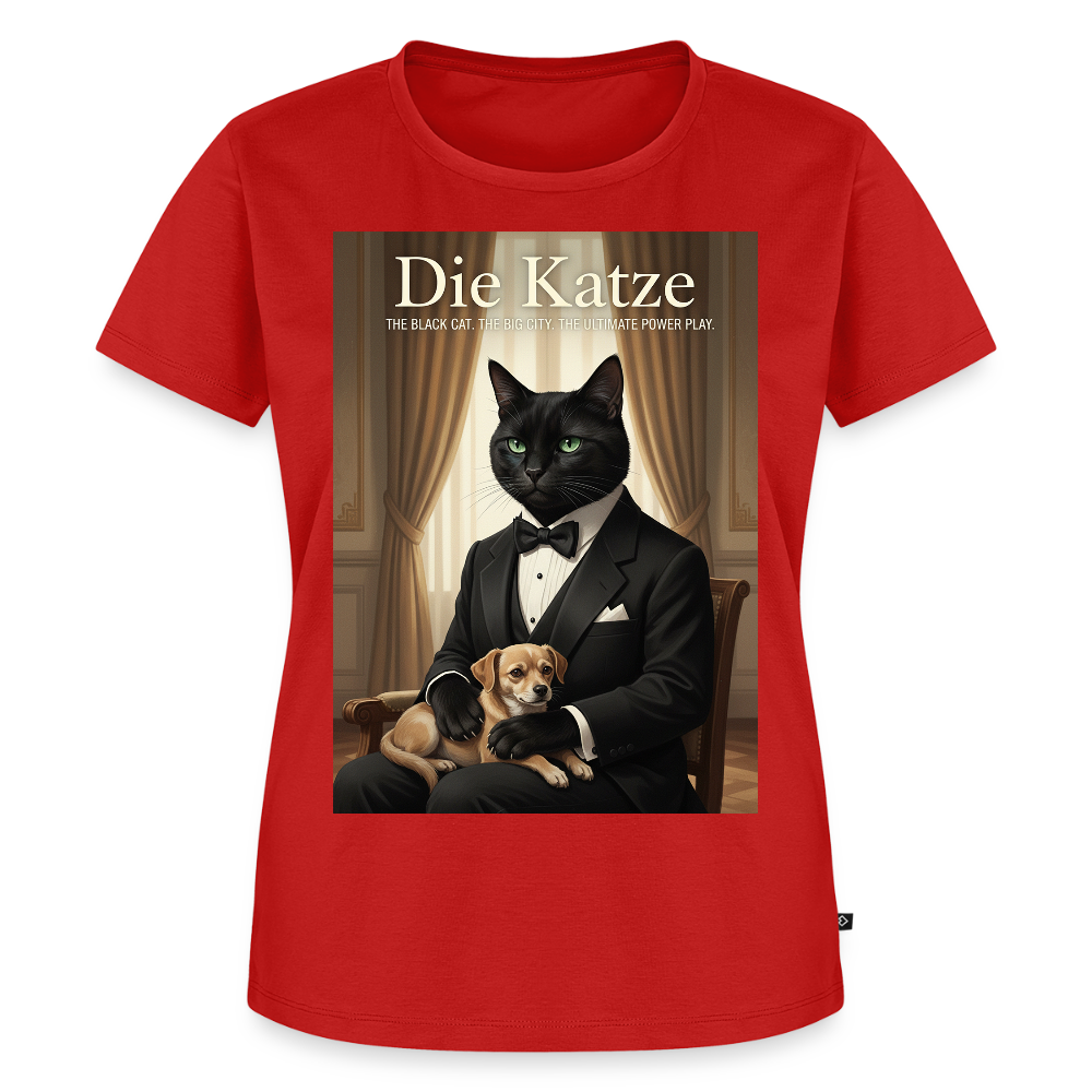 Die Katze – Krümel regelt das | Frauen Premium T-Shirt - Rot