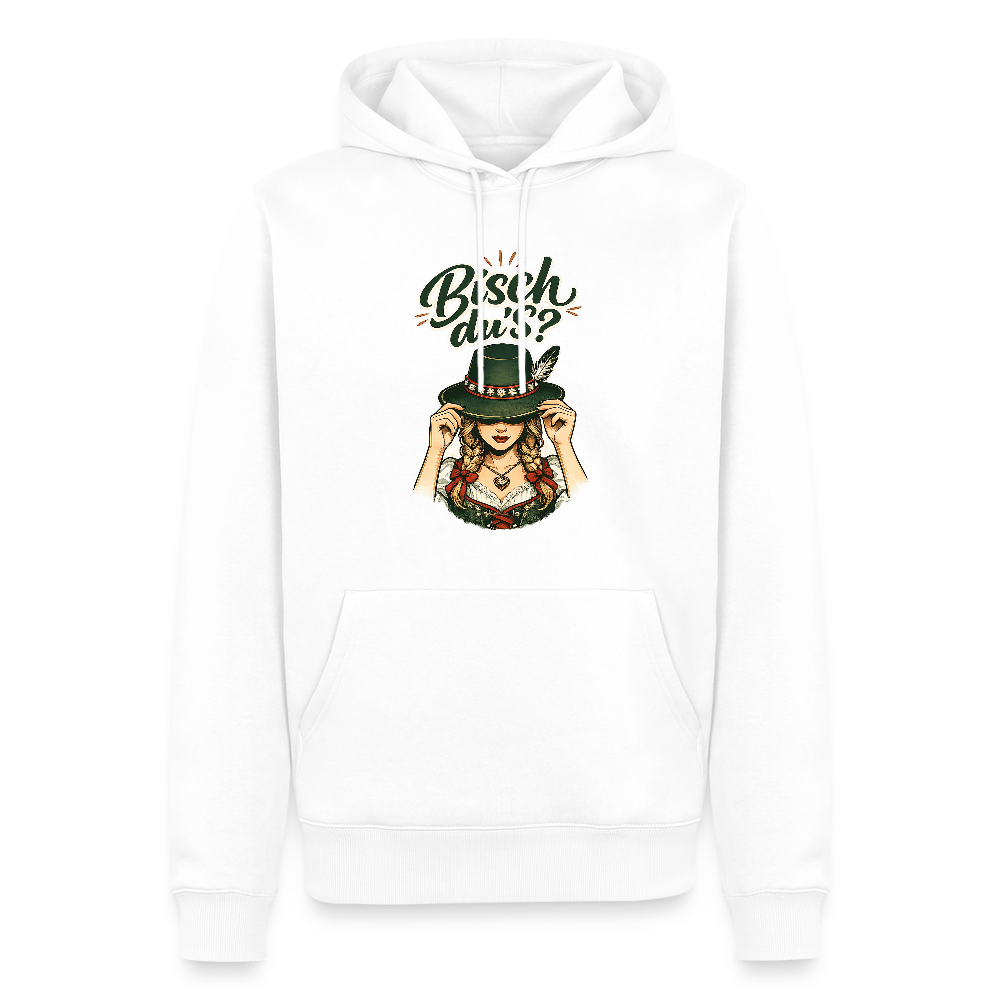 Bisch du’s? – Der Blick sagt alles | Männer Premium Hoodie - Weiß