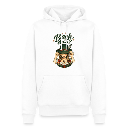 Bisch du’s? – Der Blick sagt alles | Männer Premium Hoodie - Weiß