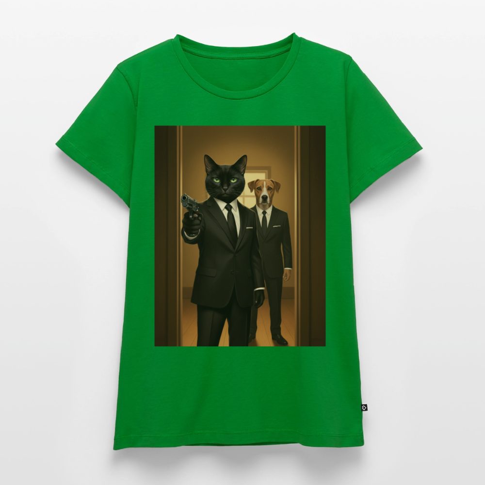 Krümel – Say Meow Again | Frauen Premium T-Shirt - Grün