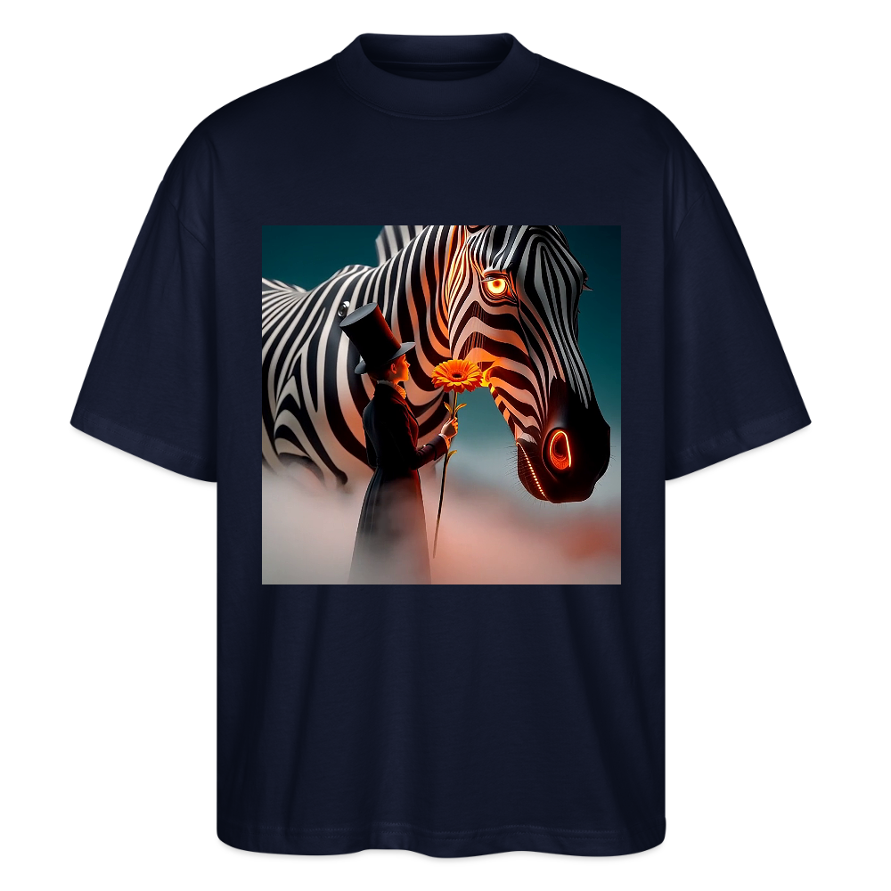 Blumen für ein Zebra | Stanley/Stella Oversized Unisex Bio T-Shirt Blaster - Navy