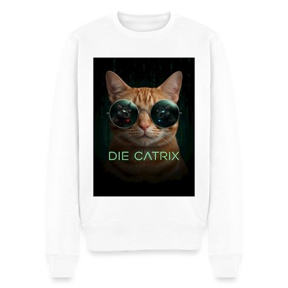 Die Catrix – Krümel erwacht |  Männer Premium Pullover - Weiß