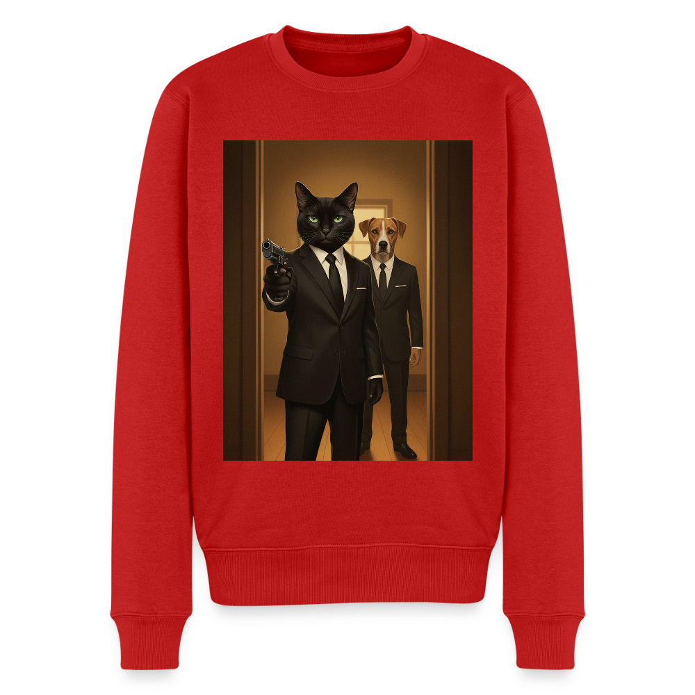 Krümel – Say Meow Again |  Männer Premium Pullover - Rot