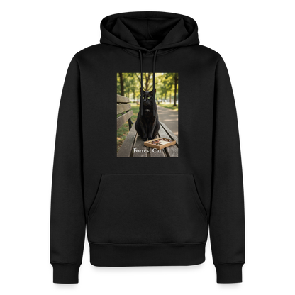 Forrest Cat – Krümel wartet | Männer Premium Hoodie - Schwarz