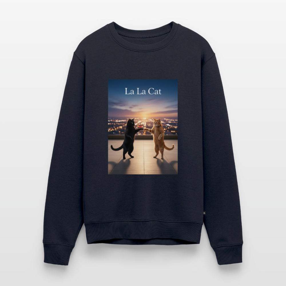 La La Cat – Tanz über den Dächern |  Männer Premium Pullover - Navy