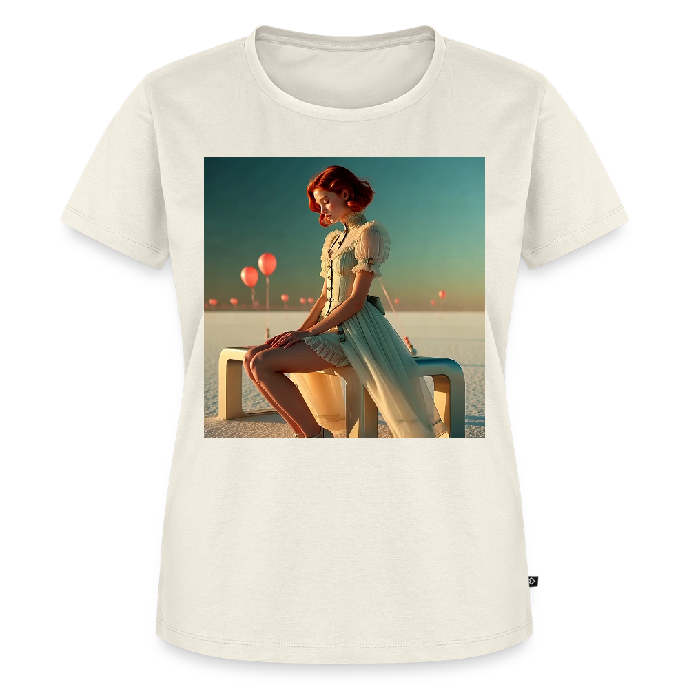 Leise Gedanken bei lauter Farben | Frauen Premium T-Shirt - Naturweiß