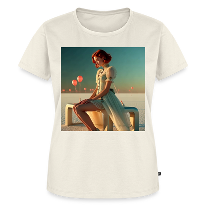 Leise Gedanken bei lauter Farben | Frauen Premium T-Shirt - Naturweiß