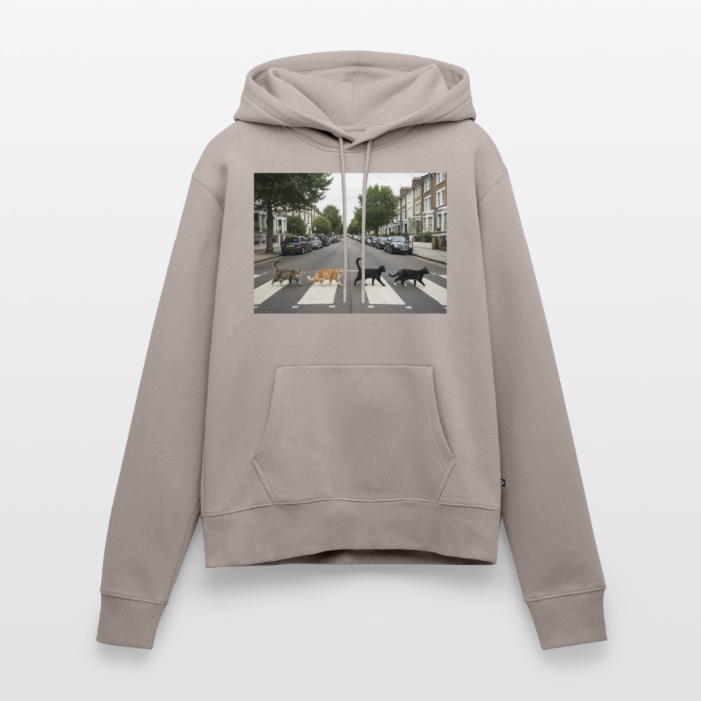 The Purrfect Crossing – Wir waren vor der Band da | Frauen Premium Hoodie - Taupe
