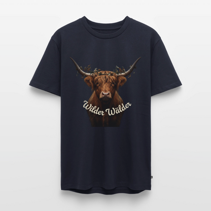 Wilder Wälder – Schwarzwald Highland Rind | Männer Premium T-Shirt - Navy