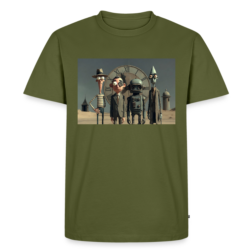 Pünktlich zu spät – Die seltsame Gesellschaft | Männer Premium T-Shirt - Khaki