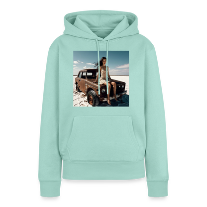 Warten auf irgendwas | Frauen Premium Hoodie - Mint 