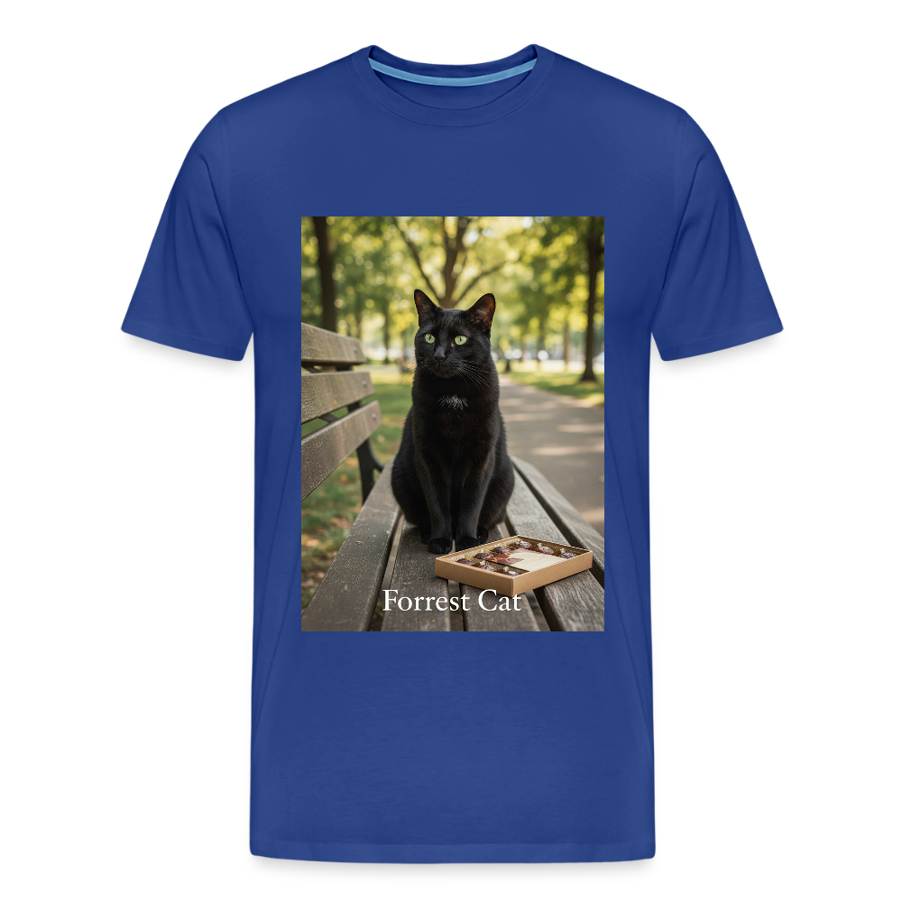 Forrest Cat – Krümel wartet | Männer Premium T-Shirt - Königsblau