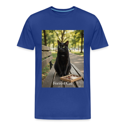 Forrest Cat – Krümel wartet | Männer Premium T-Shirt - Königsblau