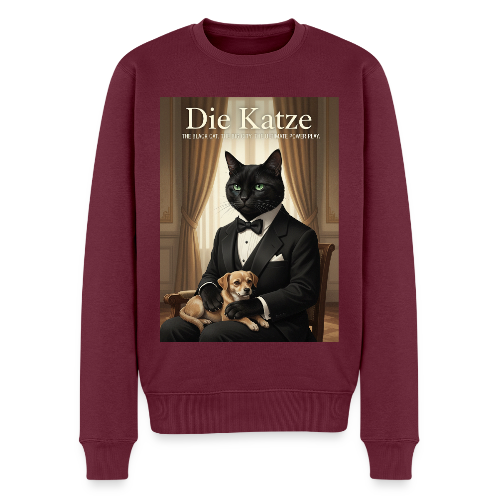 Die Katze – Krümel regelt das |  Männer Premium Pullover - Burgunderrot