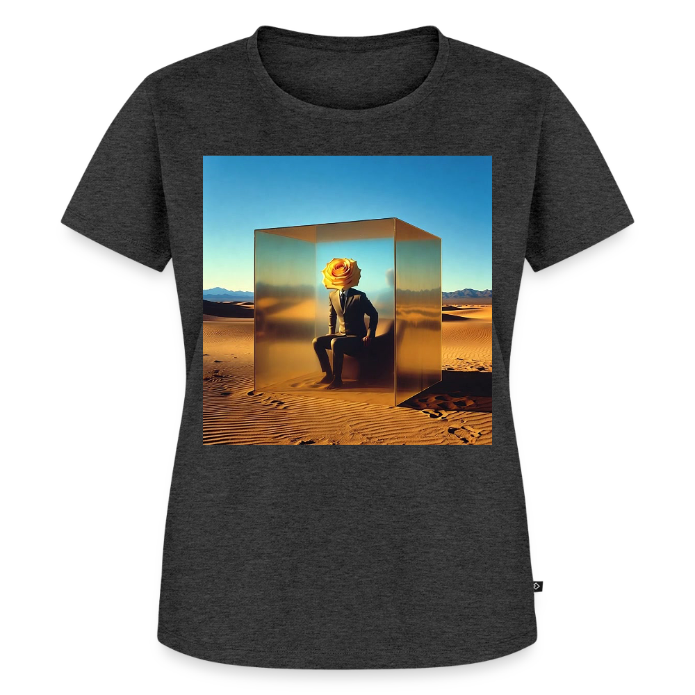 Gefühle unter Glas | Frauen Premium T-Shirt - Anthrazit meliert