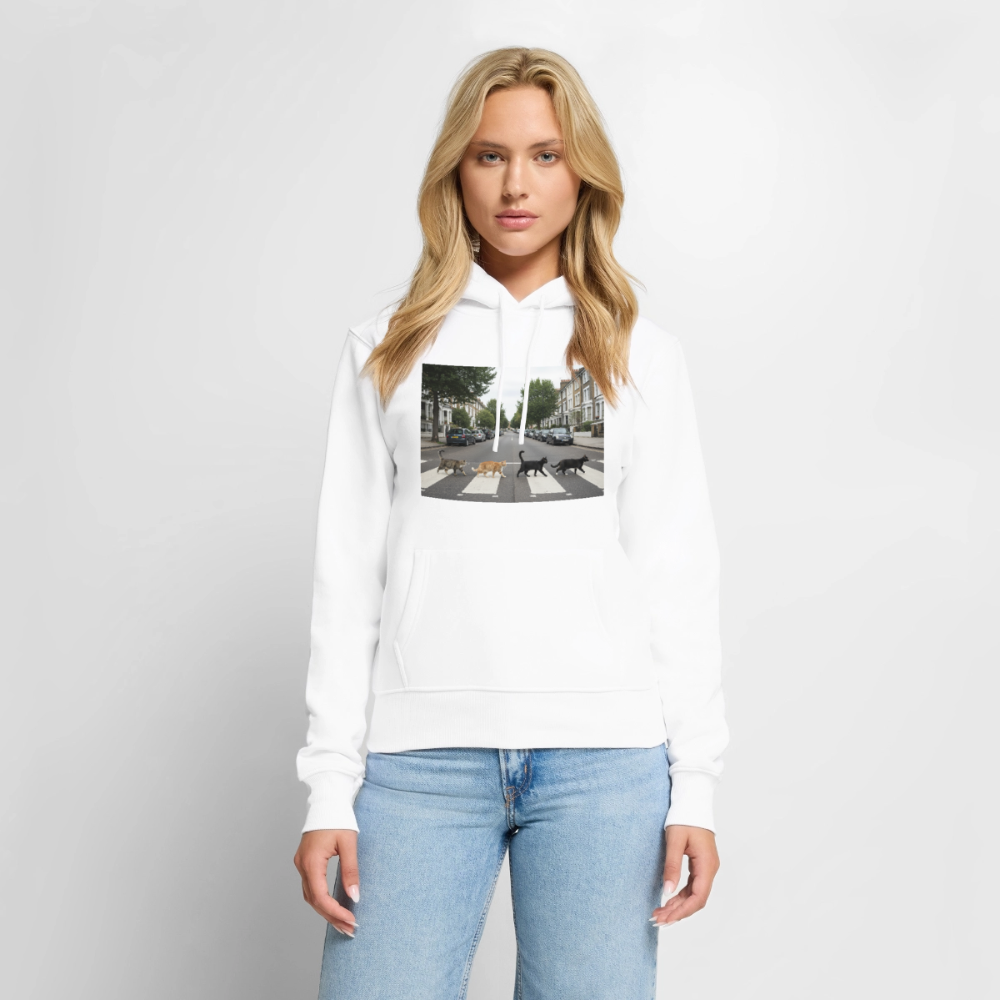 The Purrfect Crossing – Wir waren vor der Band da | Frauen Premium Hoodie - Weiß