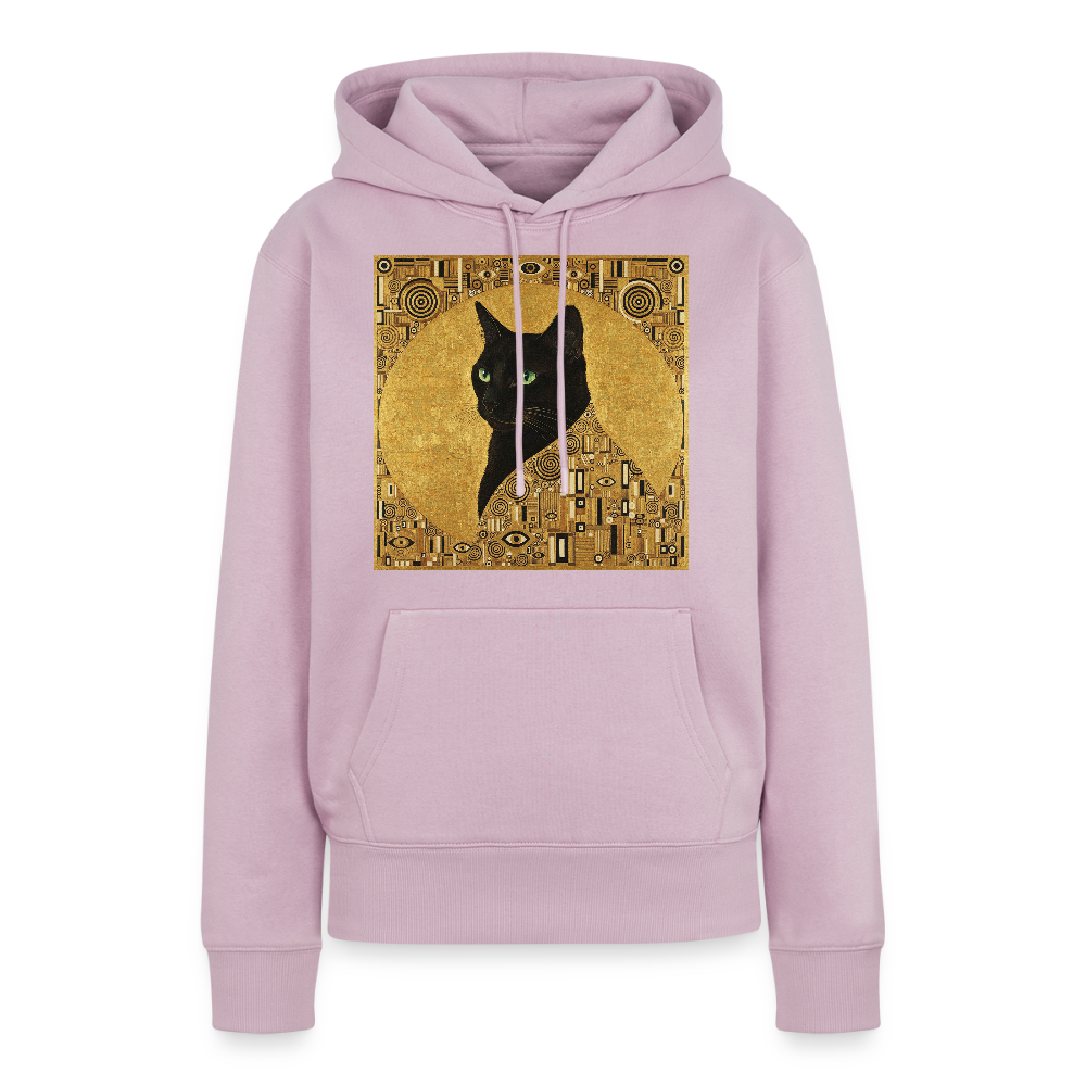 Adele… aber sie schnurrt – Goldene Katze à la Klimt | Frauen Premium Hoodie - Altrosa