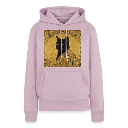 Adele… aber sie schnurrt – Goldene Katze à la Klimt | Frauen Premium Hoodie - Altrosa