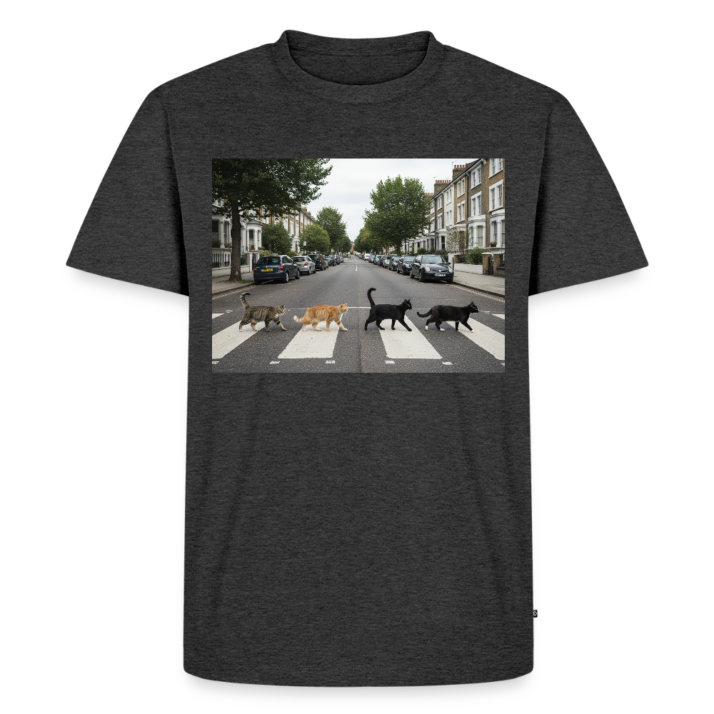 The Purrfect Crossing – Wir waren vor der Band da | Männer Premium T-Shirt - Anthrazit meliert