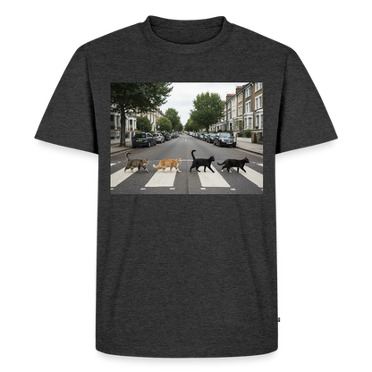 The Purrfect Crossing – Wir waren vor der Band da | Männer Premium T-Shirt - Anthrazit meliert
