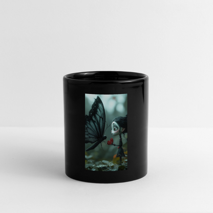 Mut für einen Moment | Tasse einfarbig - Schwarz