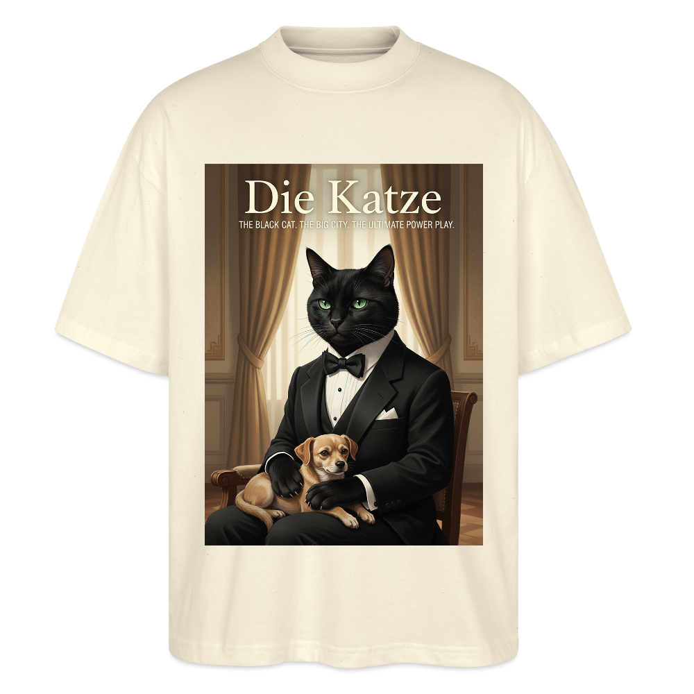 Die Katze – Krümel regelt das | Stanley/Stella Oversized Unisex Bio T-Shirt Blaster - Natur