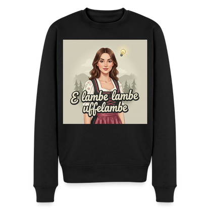 E Lambe, lambe, uffelambe – Alemannischer Geistesblitz |  Männer Premium Pullover - Schwarz