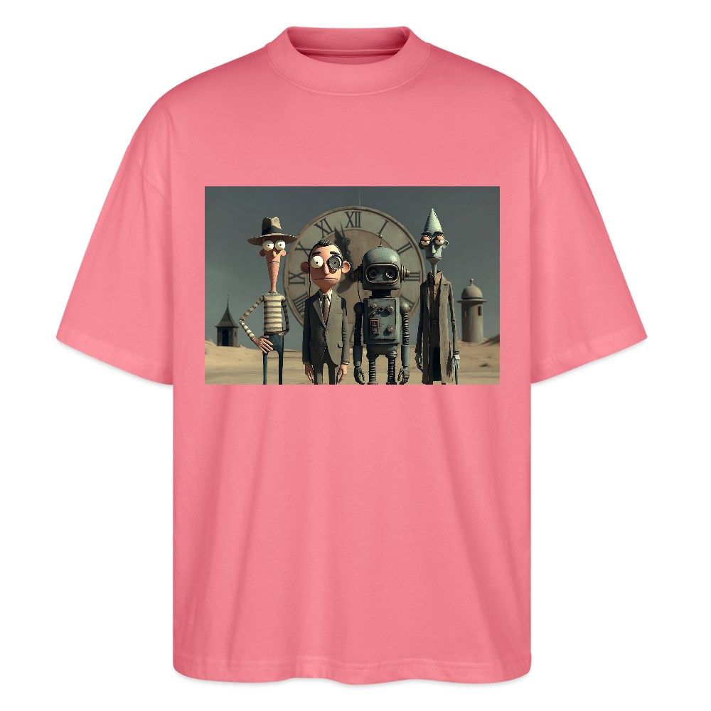 Pünktlich zu spät – Die seltsame Gesellschaft | Stanley/Stella Oversized Unisex Bio T-Shirt Blaster - Pink 
