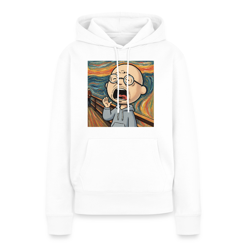 Der Schrei… aber heute bin ich dran | Frauen Premium Hoodie - Weiß