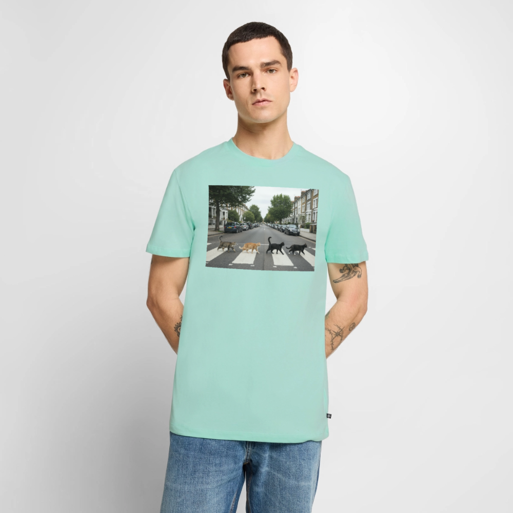 The Purrfect Crossing – Wir waren vor der Band da | Männer Premium T-Shirt - Mint 
