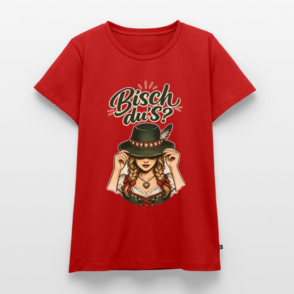 Bisch du’s? – Der Blick sagt alles | Frauen Premium T-Shirt - Rot